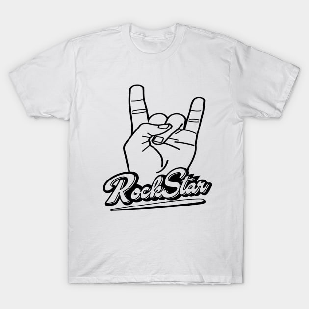 'Rock n Roll Rock Star' Awesome Guitar Gift T-Shirt by ourwackyhome